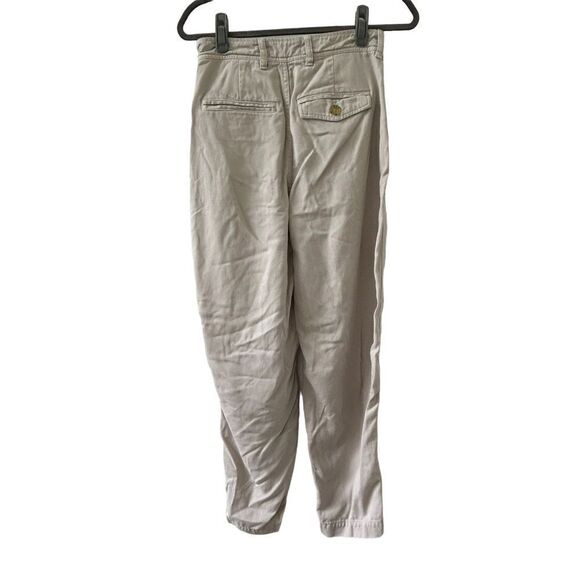 Everlane Beige Mid-Rise Tapered Leg Pants Women’s Size 0 - Picture 4 of 7